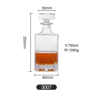 Spot Supply Whiskey Wine Set Foreign Wine Bottle High-grade Crystal Glass Wine Bottle Foreign Wine Glass Set Foreign Wine Set