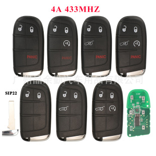 4A Применимо Jeep Liberty Man Lander 2/3/4/5 Ключи смарт-карты Ключи дистанционного управления 433MHZSPI22