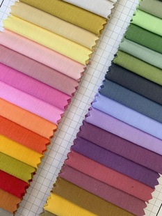 Spot cotton encryption slub fabric 200g plain cotton spring and summer children's dress shirt fabric 888