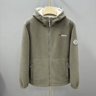 Norway Outdoor Cotton Coat Hooded Coat fleece-lined Thickened Cold-proof Warm Fleece Coat Men's and Women's Cotton Coat with Large Size