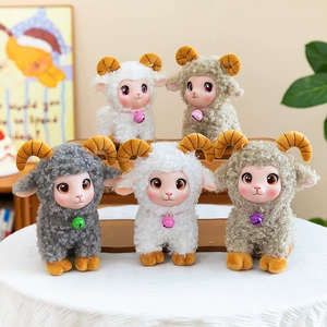 Мягкая игрушка-овечка из ПВХ брелок на сумку