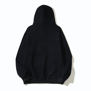 2025 Cross-border American High Street Autumn and Winter New Hooded Sweater Hoodie Loose Casual Hip Hop Alphabet fleece-lined Top