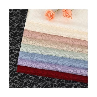 Polyester non-elastic lace fabric branches and leaves pattern lace wedding dress underwear dress hollow lace fabric