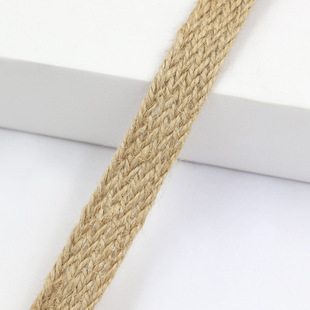 Spot Hemp Rope Creative Handmade DIY Lace Retro Decoration Crafts Weaving Wide Flat Hemp Webbing Rope Accessories