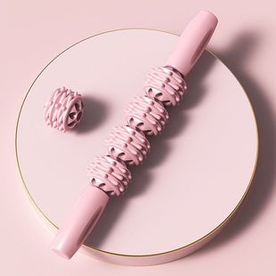 Ten rounds of massage stick yoga spike massage stick massage calf muscle relaxation roller shaft leg massager