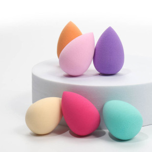 Wholesale do not eat powder makeup egg powder puff water droplets powder puff non latex wet and dry dual-use compact mini beauty egg