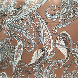 2024 new silk elastic satin print spring and summer shirt scarf pillow Amazon foreign trade fabric
