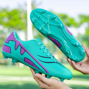 Soccer Shoes Men's Short Nail Falcon Plum Crushed Nail tf Children's Ag Nail Adult Non-slip Human Grass Long Nail Special for Training
