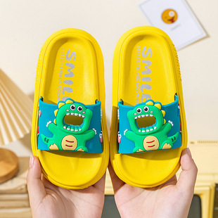 Children's Slippers Boys and Girls Anti-slip Summer New Indoor Home Bath Cute Dinosaur Children's Lightweight Sandals