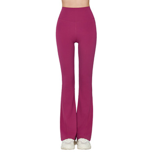 High-rise Yoga Flared Pants High-waist Belly-lifting Hip-lifting Fitness Medium-strength Tight-fit Slimming Pants Micro Wide-leg Pants