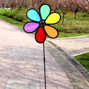 1.6m Lengthen Color Windmill Tent Flag Decoration Rainbow Wind Strip Camping Rotating Drum Colorful Tent Lanyard
