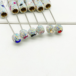 Explosions multi-color stars and moon colorful full diamond beaded pen creative hand-stick drill student gift pen cross-border wholesale