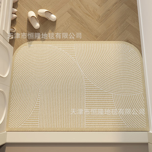 Simple line entrance door mat, silent wind wire ring, cut-out door mat, anti-slip door mat