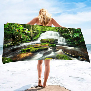Jungle Beach Towel Sports Towel Microfiber Quick-Drying Swimming Blanket Animal Yoga Fitness Bath Towel