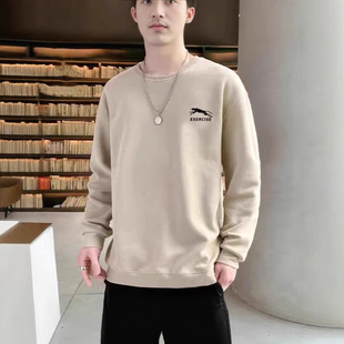 2025 Sweatshirt Men's Autumn Korean-style Loose Men's Casual Long-sleeved T-shirt Men's Autumn Jacket Men's Top Trendy Men's