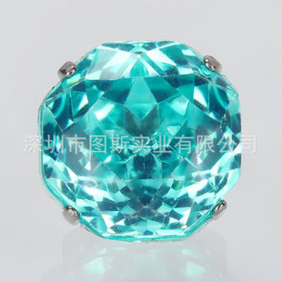 Titanium Alloy Advanced Sense Coating Giant Flash Octagon Millennium Rose Cut Zircon Screw Earrings Ear Bone Ear Nail