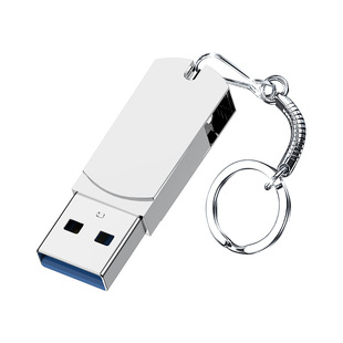 Rotating USB flash drive 64GB little fat USB flash drive 32G high speed USB flash drive 3.0 metal lettering USB flash drive 128GB computer USB