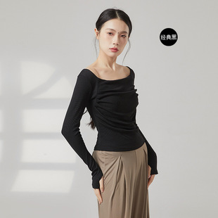 Dance Suit Top Women's New Modern Dance Practice Suit Daily Wearing Long Sleeve Chinese Classical Dance Body Practice Suit