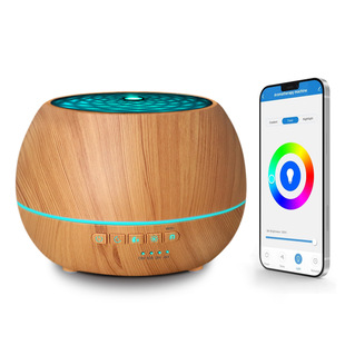 Трансграничный новый продукт WiFi Smart Ароматическая машина Голосовой эльф Голосовой контроль 400ML красочный световой увлажнитель для спальни