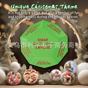 Cross-border New Santa Swap Gift Exchange Dice Santa Claus Exchange Gift Dice