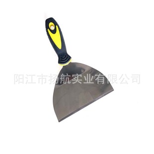 Stainless steel plastic handle 6 inch curved shovel putty knife batch knife putty knife stainless steel cleaning blade