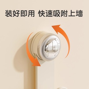 Cream Sucker Rotating Pot Cover Rack Punch-Free Wall-Mounted Kitchen Storage Rack Storage Rack Chopping Board Rack