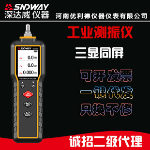 Shendawei Handheld Seismometer High Precision Vibrator Motor Vibration Detection Portable Dual Probe SW-6