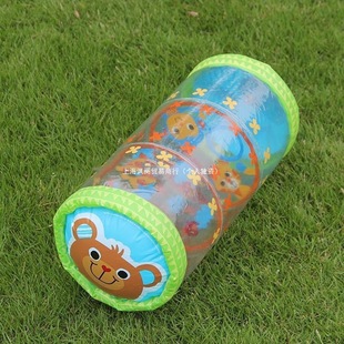 Inflatable baby walker PVC infant crawling roller baby practice climbing early education children's toy belt wholesale