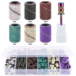 Cross-border new products nail grinding head sand ring electric grinding machine nail sand ring black and white multi-color box assembly bearing