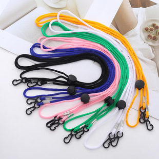Adult ski gloves lanyard children gloves anti-lost neck rope adjustable student gloves connecting neck rope buckle