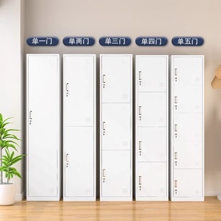 Single-Door Locker, Iron Cabinet, Single-Person Cabinet, Employee Cabinet, Locker, Steel Locker, Simple Small Office Wardrobe