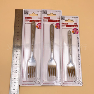 Japan-US 80402 Fork Stainless Steel Fork Spoon Jinda Japan-US Student Stainless Steel Fork Spoon Factory Price Wholesale