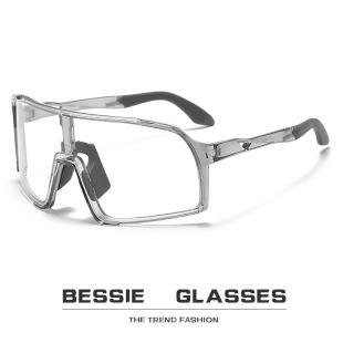 New transparent color-changing riding glasses cross-border outdoor conjoined sunglasses men's and women's wind-proof and sand-proof photosensitive sports glasses