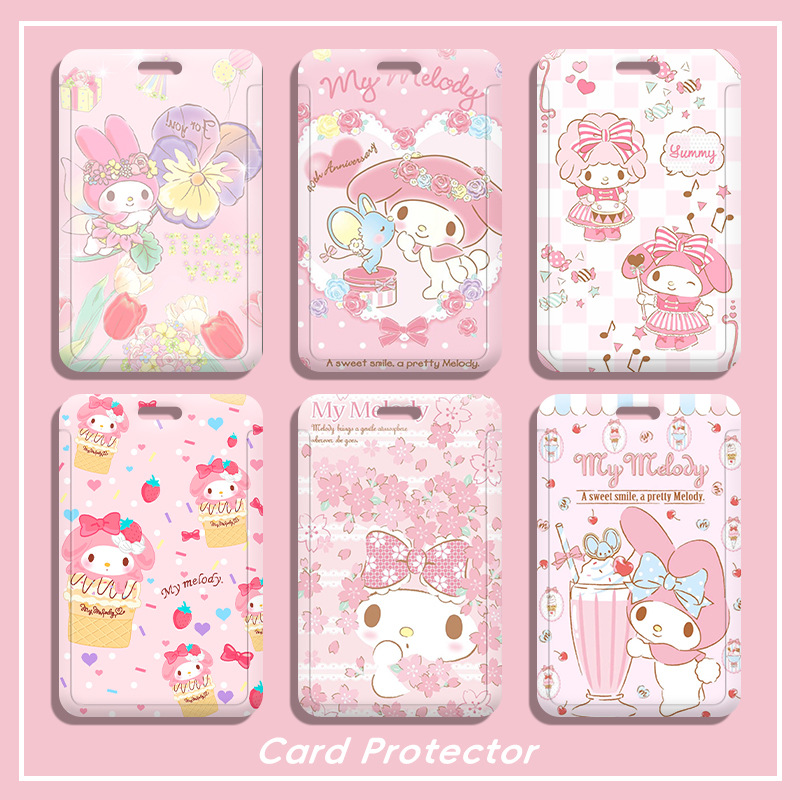 Cartoon Bus Card Set Student Campus Card Toddler Pick-up Card Subway Bus Access Control Hard Meal Card Protective Cover Wholesale