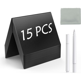 Spot V-Shaped Small Blackboard Price Tag Supermarket Price Tag Erasable Message Card V-Shaped Table Card Exhibition Sign Small Black