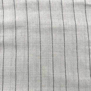 Zhongda hemp feeling striped spring and summer new linen fabric national style niche new Chinese style hemp feeling women's clothing fabric