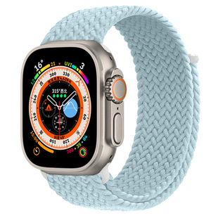 Для Apple Watch S8/S7 Регулируемый тканый 41mm липучка 45mm браслет