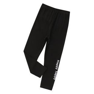 24 Summer Girls' Leggings Student Children Thin Outer Wear English Thread Tight Korean Style Ankle-length Pants Modal