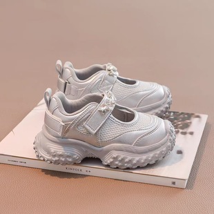 Girls Mesh sneaker 2025 Spring and Summer New Mesh Hollow Running Shoes Girls Torre Shoes
