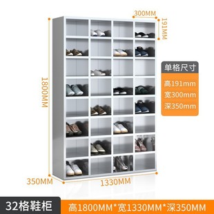 Stainless Steel Shoe Cabinet, Employee Shoe Cabinet, Purification Factory, Multi-Layer Doorless Grids, Single and Double-Sided Shoe Bench, Workshop Shoe Customization