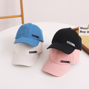 High horsetail girls children's sun hat summer sunscreen hollow top cap female baby semi-hollow top baseball cap
