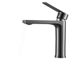 Thickened Gun Gray Countertop Basin Washbasin Household Faucet Countertop Basin Low Seat Single Handle Basin Faucet
