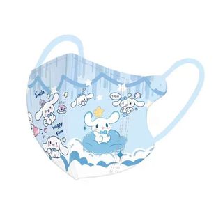 4-12 years old kids children's mask 3D three-dimensional girl's multi-cartoon multi-layer protective mask independent bag