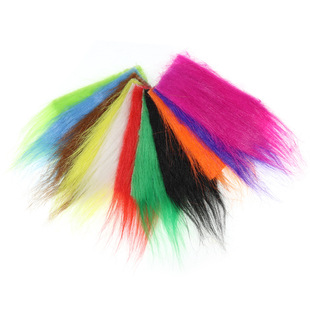 Flying Fishing Hook Tie Material Super Long Thin Soft Synthetic Fiber Wool Ribbon Tie Material long Craft Fur
