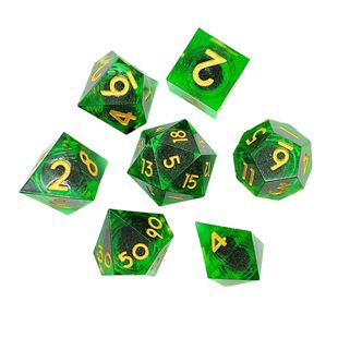 Прыжие пески в кости DND Table Dragon & Dungeon COC Run Group TRPG Klu Многогранный D4-D20 набор 7 капсул