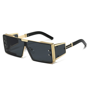 2024 new fashion sunglasses European and American metal trend show sunglasses cool street shooting sunglasses women wholesale