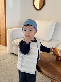 New Free Shipping 90 White Duck Anxin Down Vest for Children