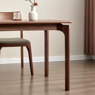 North American Black Walnut All Solid Wood Dining Table Modern Simple Cherry Log Restaurant Multi-functional Large Board Table Dining Table