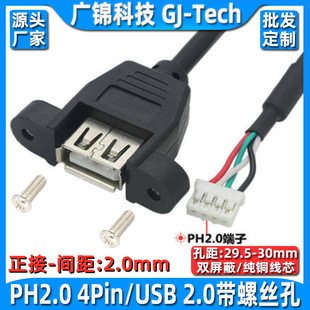 Компьютерный хост Встроенный USB-кабель DuPont 2,54 на USB гнездовой порт PH2.0 на USB с клеммой уха для передачи данных