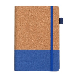 Cross-Border Export Cork Pu Splicing Wheat Straw Notebook Cloth Pattern Elastic Band Gift Box Set Coffee Grounds Business